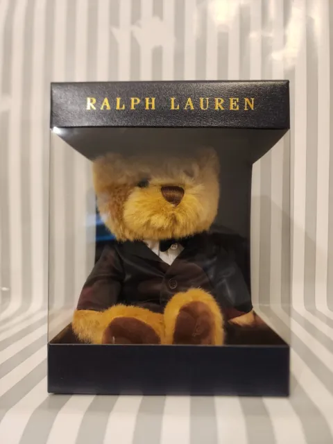 Ralph Lauren Polo Bear Plush Stuffed Animal Tuxedo Teddy 2022-23 New in Box