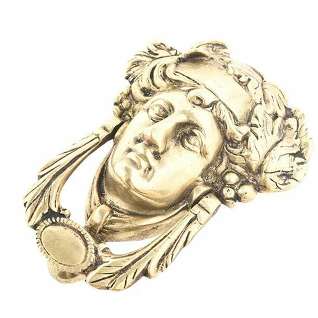 Fait à la Main Laiton Femme Heurtoir de Porte Tête