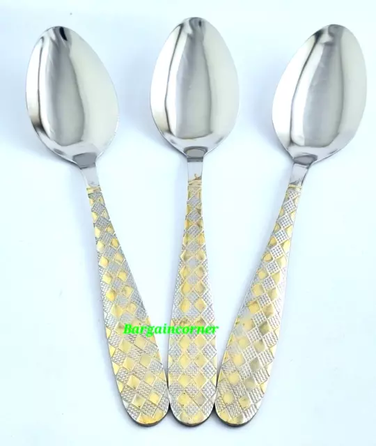 Table Spoons Stainless Steel (S5) Dinner Lunch Spoon Spoon Large Solid Design