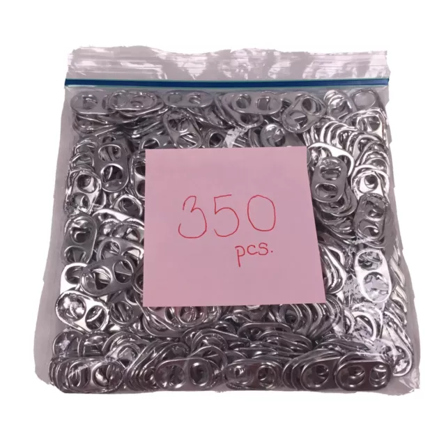 350 Aluminum Pull Tabs Pop Coke Beer Soda Tabs Tops Aluminum Can Arts and Crafts