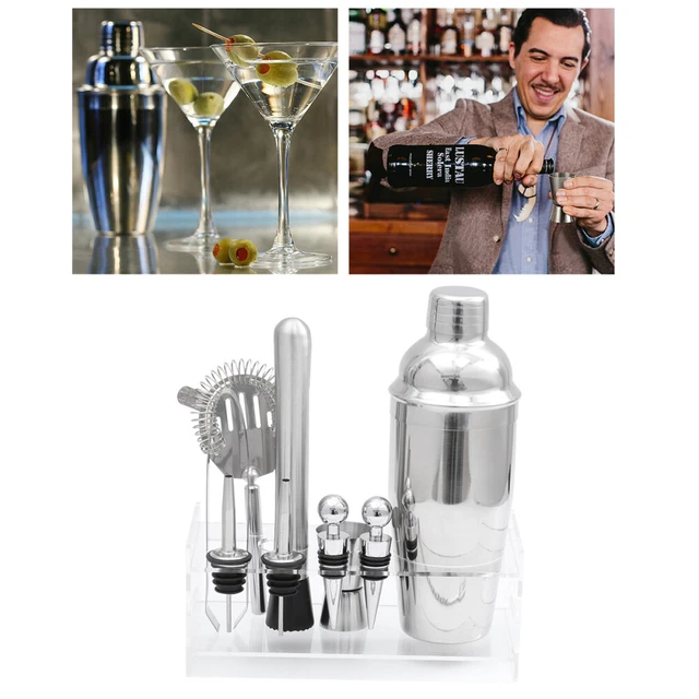 12 pz Kit Strumenti Bartender Martini Shaker Joystick Cocktail Frutta