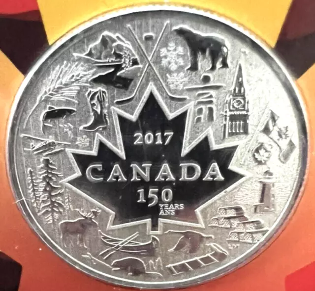 $ALE  Canada 2017 $3 Fine Silver Coin - The Heart Of Our Nation MINT IN PACKAGE