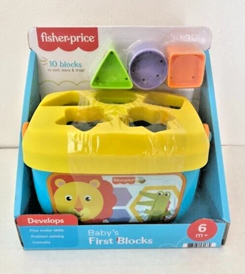 Fisher-Price Baby's First Blocks Early Learning Educational Toy 6 months + New