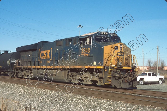 ORIGINAL SLIDE- CSXT ET44AC 3348 At Gary, IN. 12/23 EUR 3,49 - PicClick DE