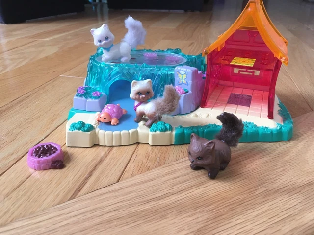 VINTAGE 90S LITTLEST PET SHOP KENNER Sparkling Water Garden Cats