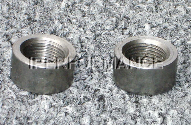 2 (Two) O2 Sensor Bungs (Steel), M18 x 1.5 Thread, Weld On, Oxygen Sensor Bung