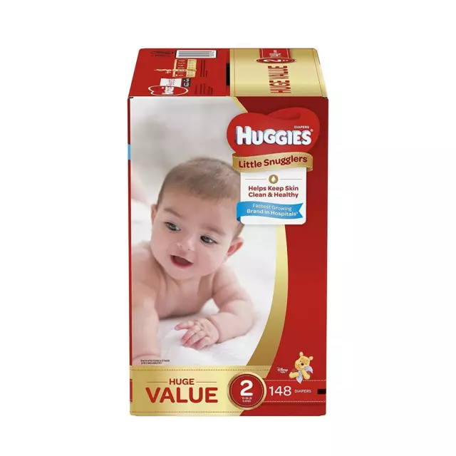 Huggies Little Snugglers Diapers Huge Pack - Size 2 (148ct)