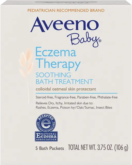 Aveeno Baby Eczema Therapy Soothing Bath Treatment for Relief of Dry, Itchy and