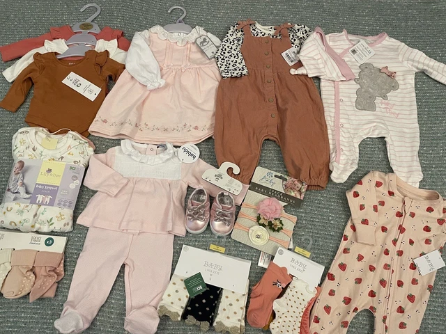 Baby Girls Brand New Clothes Bundle age newborn up to 3-6 months