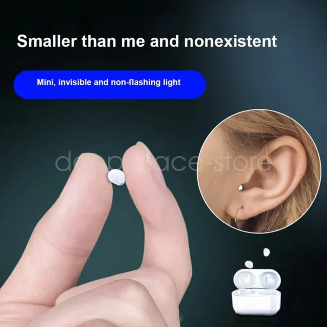 TWS Mini Ohrhörer unsichtbarer Schlaf Kopfhörer Bluetooth 5.2 Ohrhörer drahtlos