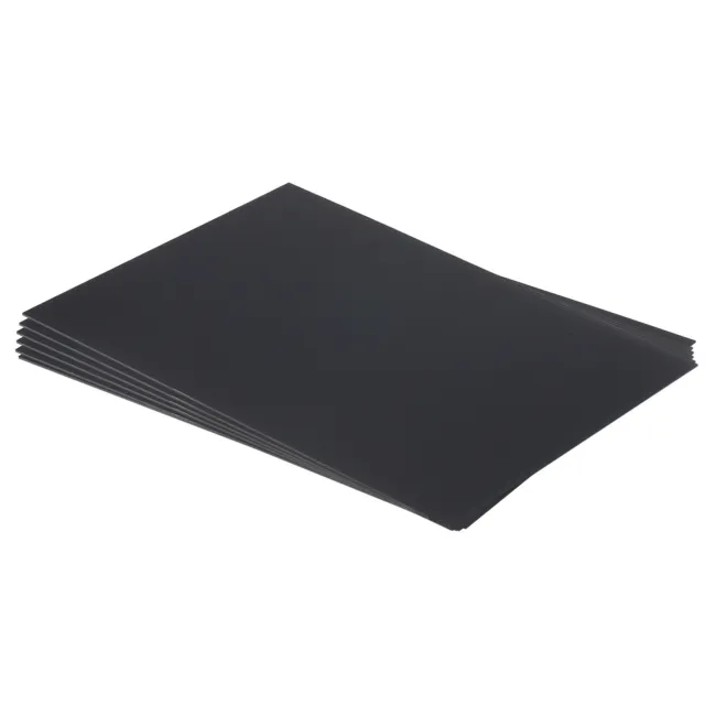 ABS Plastic Sheet 10" x 8" x 0.02" ABS Styrene Sheets Black 6 Pcs