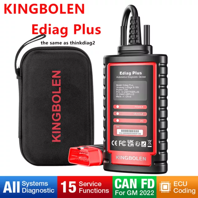 KINGBOLEN EDIAG PLUS CAN-FD Alle System 15 Reset OBDII Diagnose Werkzeug