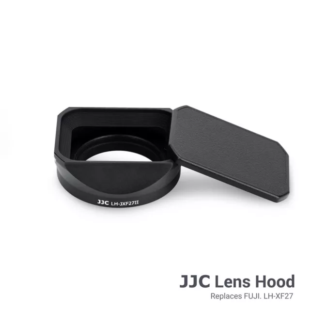 JJC Metal Lens Hood with Hood Cap for Fujifilm XF 27mm F2.8 R WR Lens as LH-XF27