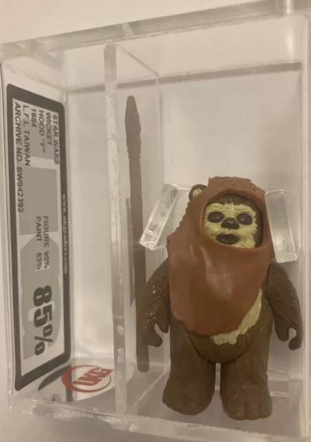 Star Wars Vintage lose 1984 Wicket - Hood "F" - UKG 85/ no AFA