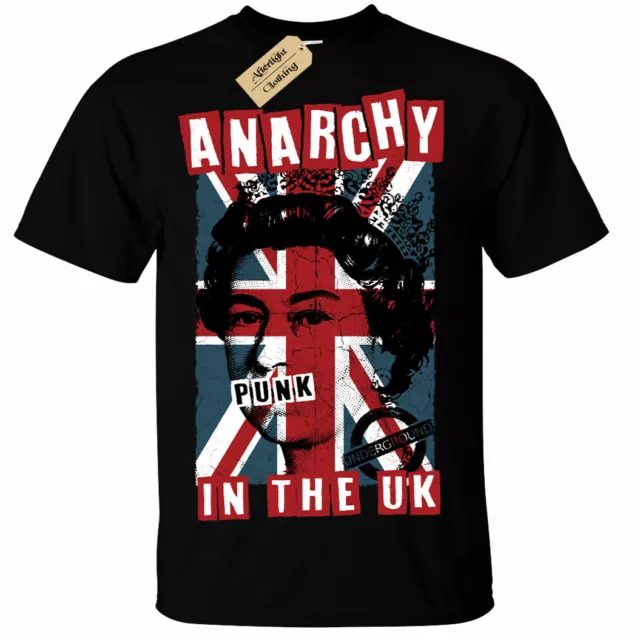T-shirt punk rock anarchy in the UK marcio uomo union jack uk