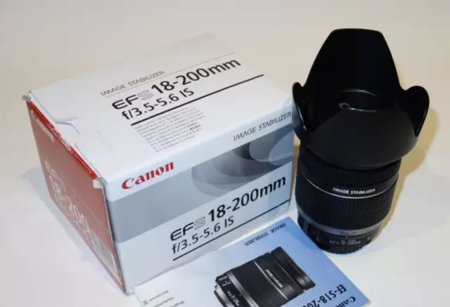 Canon EF-S 18-200mm f/3.5-5.6 IS Bildstabilisiertes Objektiv für Canon EOS DSLR