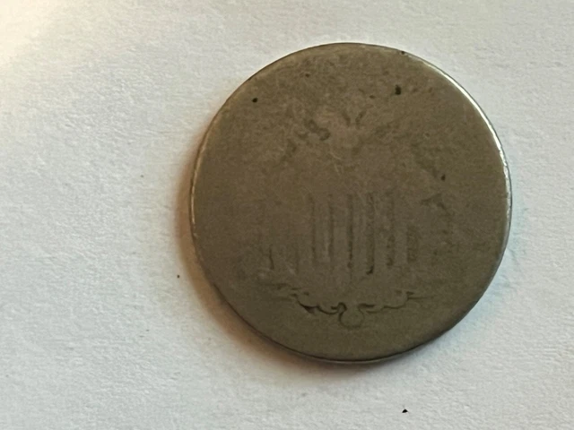 1867 Shield Nickel - No Rays