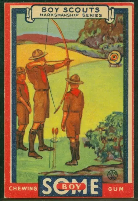 R26 Goudey Chewing Gum, Boy Scouts, 1933, No 12, Archery