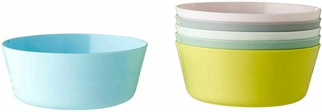 Pack of 6 X IKEA - KALAS Children Color Bowls