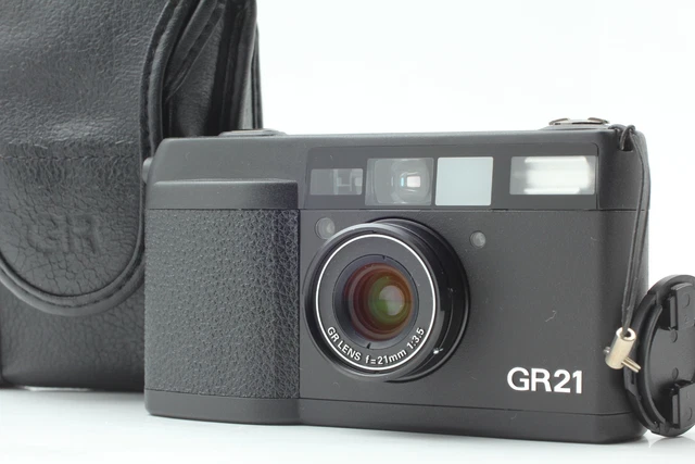 [Almost Unused] RICOH GR21 Point & shoot 35mm film camera /LCD Works From JAPAN