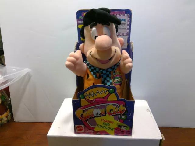 Vintage 1993 Mattel The Flintstones Cartoon Club Plush Figure - NIP