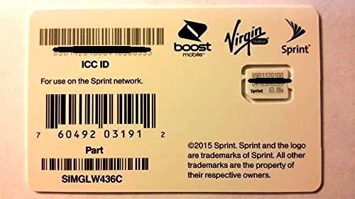 Sprint/Boost/Virgin/TING Nano/4FF SIM Card