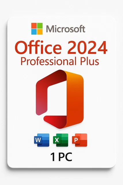 MICROSOFT OFFICE 2024 Pro Plus | 1 PC | Livraison immédiate EUR 19,99 ...