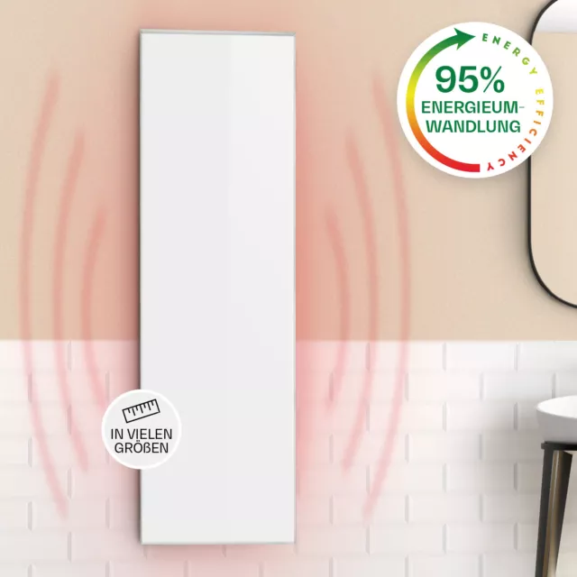 Infrarotheizung mit Thermostat 300 W 30 x 100 cm Infrarot Heizung Wand Strahler
