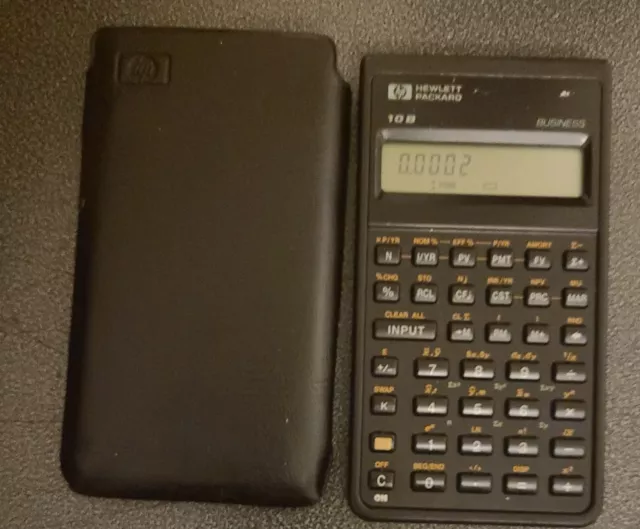 HEWLETT-PACKARD : Calculatrice HP 10 B , Calculator HP-10B  vintage