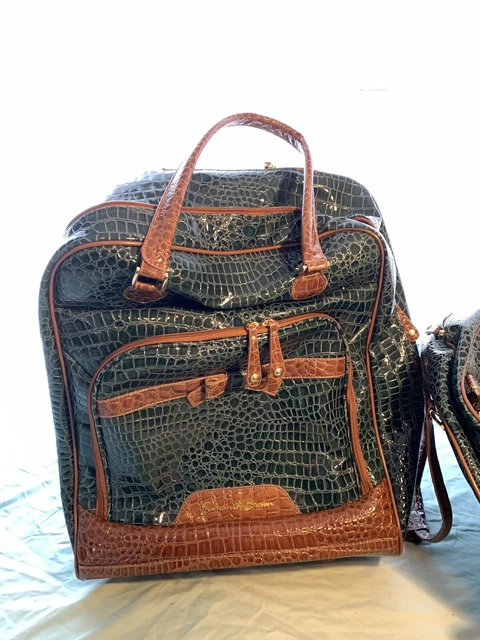 Samantha Brown OmbreCroco-Embossed Med SmallSpinner BAG PEACOCK