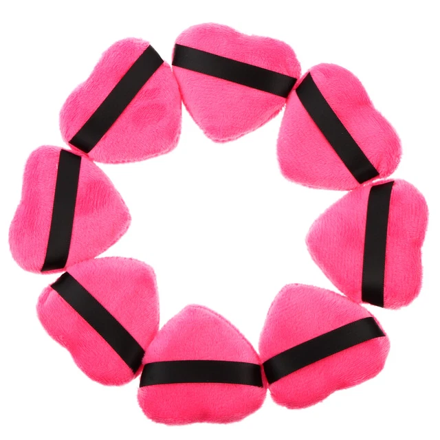 8 pz soffio fascia cardiaca spugne cosmetiche nappa in polvere polveriera bambino