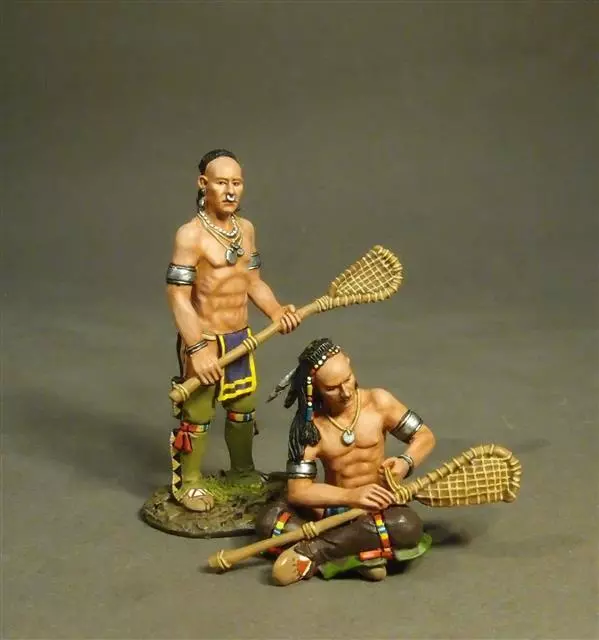 WIM-10 - Woodland Indisch Lacrosse Spieler Prepare - Monongahela - John Jenkins