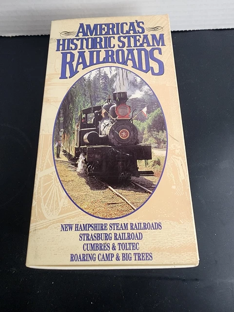 AMERICAS HISTORIC STEAM Railroads: (VHS, 2-Tape Set) & Steam