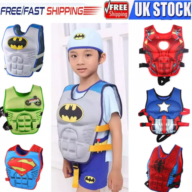 Child Kids Life Jackets Swimming Floating Swim Zip Vest Buoyancy Aid Jacket--