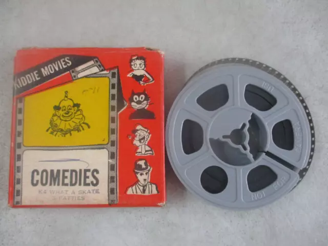 Vintage K4 What A Skate 3 Fatties Kiddie Movies Super 8 Film Reel