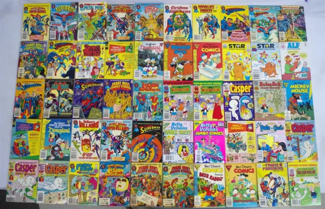 Lot of (50) Vintage Digest-Size Comic Books DC Blue Ribbon Marvel Harvey