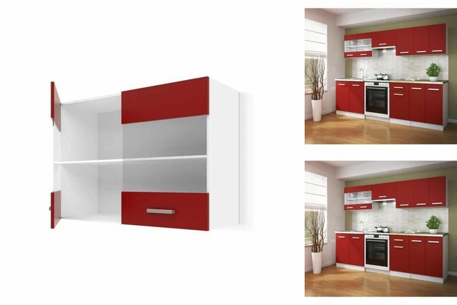 Armadio 80 x 31 x 55 cm vetro melamina PVC armadio cucina