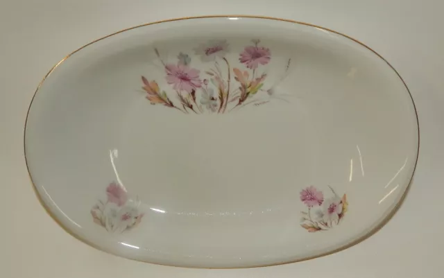 Mitterteich Bavaria Germany China Wild Flowers Small Oval Serving Dish