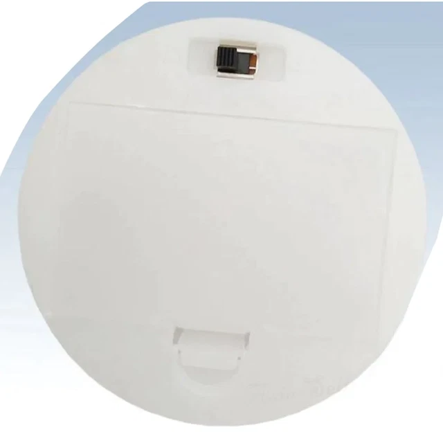2xAA White Battery Holder Panel Mount Case with Tabs Switch Lid