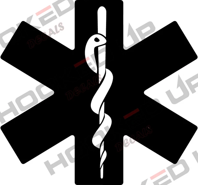 EMS EMERGENCY MEDICAL Services Logo Vinyl Transfer Decal 6.50 PicClick