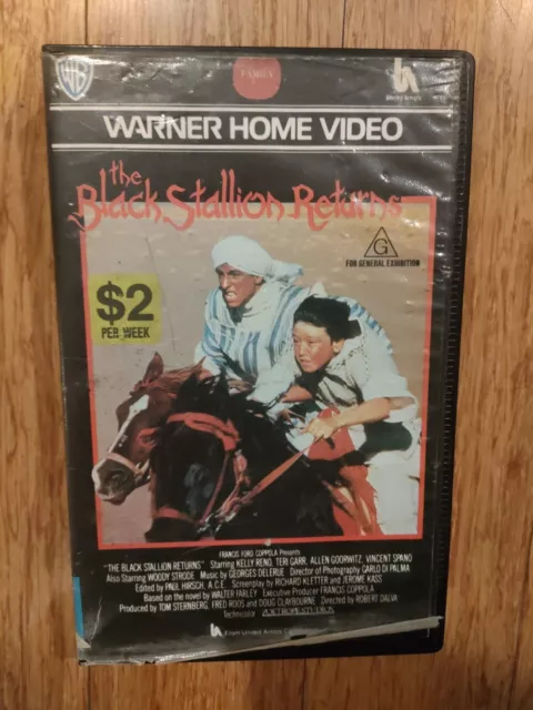 The Black Stallion Returns VHS movie Video cassette Tape Cult Roadshow Classic
