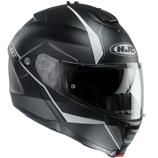 Hjc Is-Max 2 Ii Flip Up Modular Motorcycle Crash Helmet Mine Matt Black White