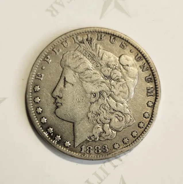 1883-CC $1 Morgan Silver Dollar - Fine / VF Rare Date Carson City - C9667