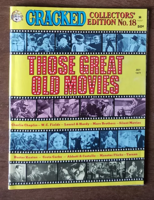 Cracked Magazine Collectors' Edition 18 1977 Great Old Movies Humor Satire