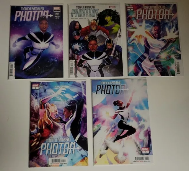 🔥🔑Monica Rambeau: Photon (2023) #1-5 Vf Complete Series Set Run Marvel Comics