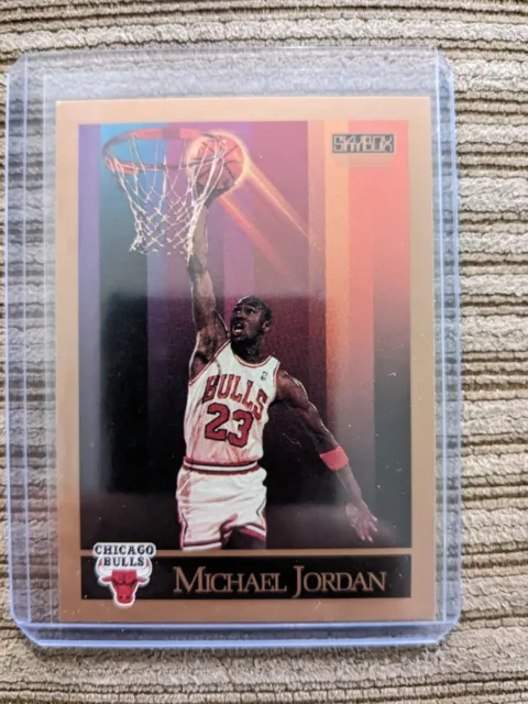 Michael Jordan 1990 Skybox #41 Chicago Golf on the Back Chicago Bulls