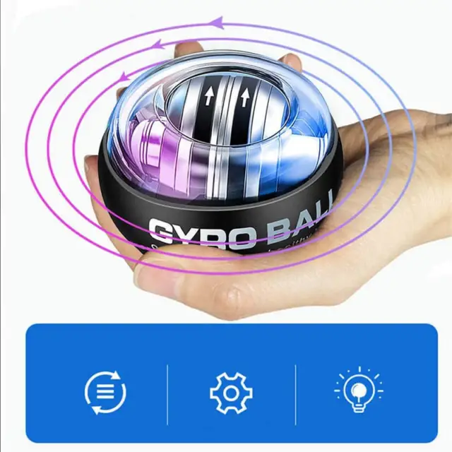 Neu Wrist Power Gyroscopic Ball Unterarmtrainer Gyro Handgelenkverstärker DE