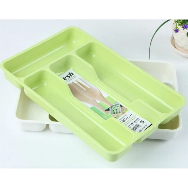 Home Holder Rack Cutlery Tray Utensil Metallic Kitchen Drawer Organiser