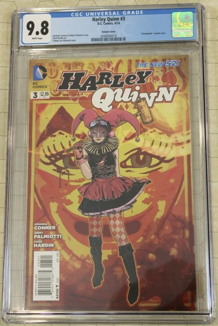 HARLEY QUINN #3 Steampunk Variant Cover CGC 9.8 (2014) (DC Comics)!!
