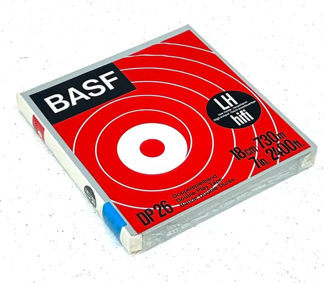 BASF DP 26 LH HiFi Tonband/Double Play Tape DP26 LH 730m/18cm Spule NEU/OVP/NOS!